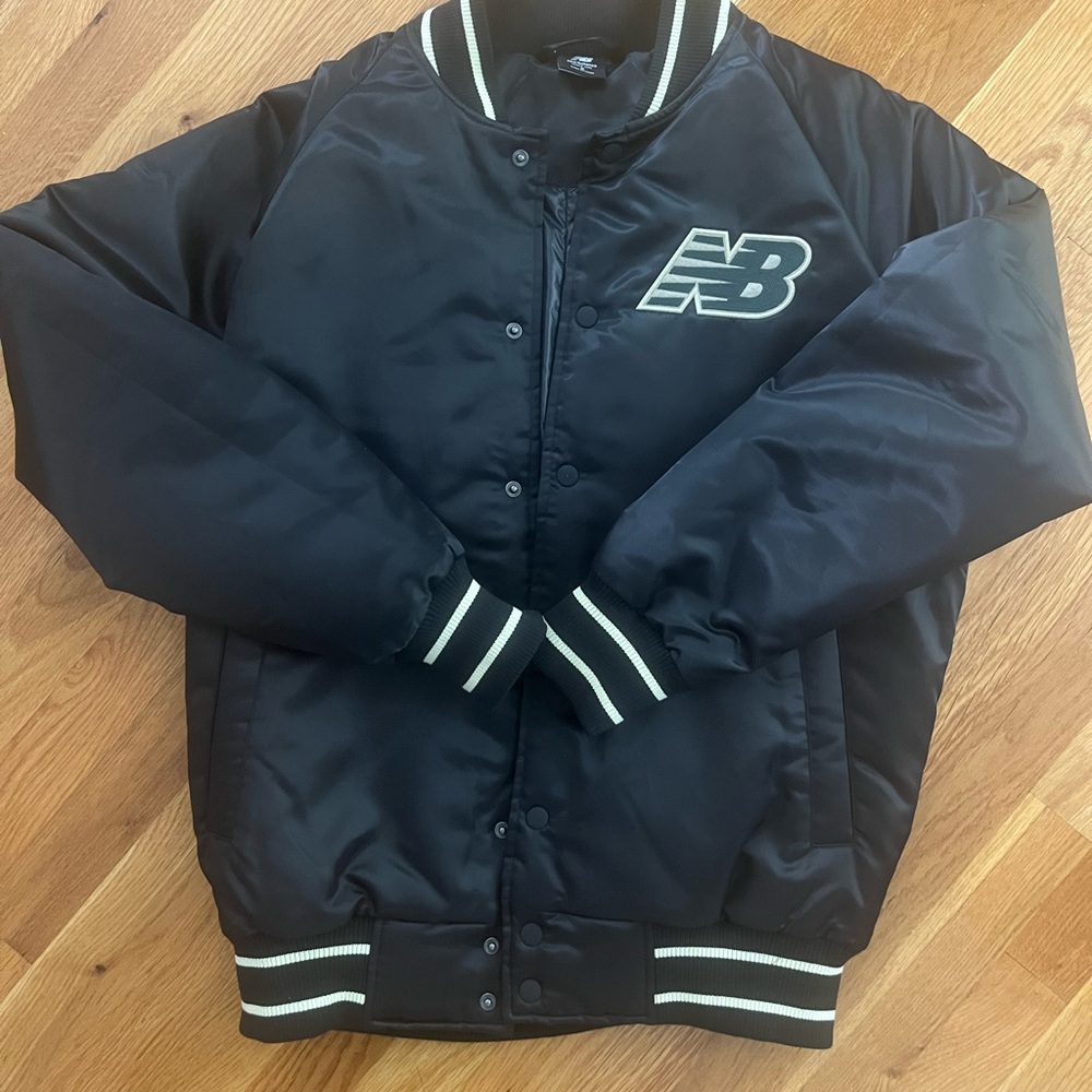 New Balance Athletics Varsity Jacket. New/Excellent Condition. US S.